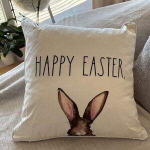 Easter Bunny Rae Dunn Decorative pillow - white